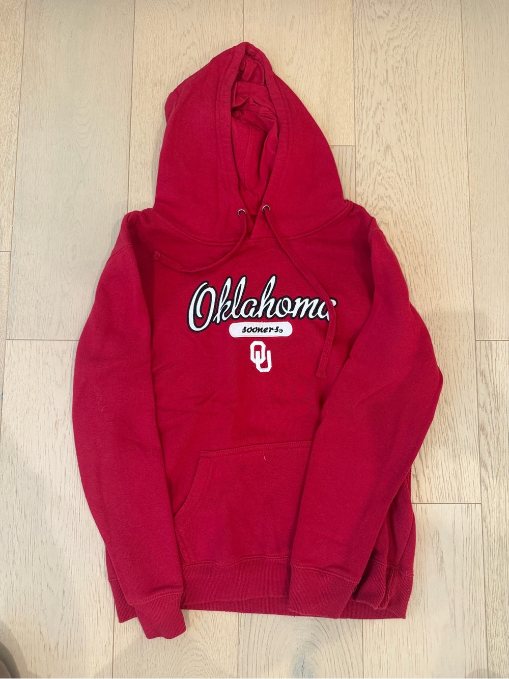 Stadium Athletics Red Hooded Sweatshirt